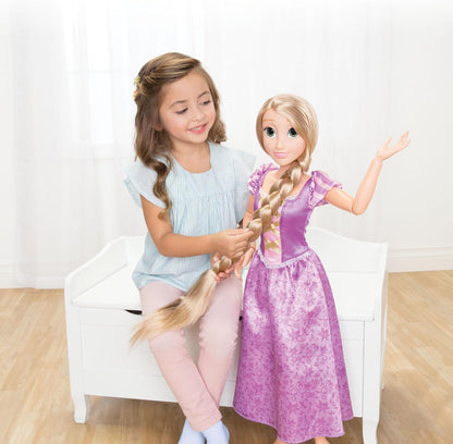 Disney Princess Playdate Rapunzel 32-Inch Doll with Hair Styling Accessories