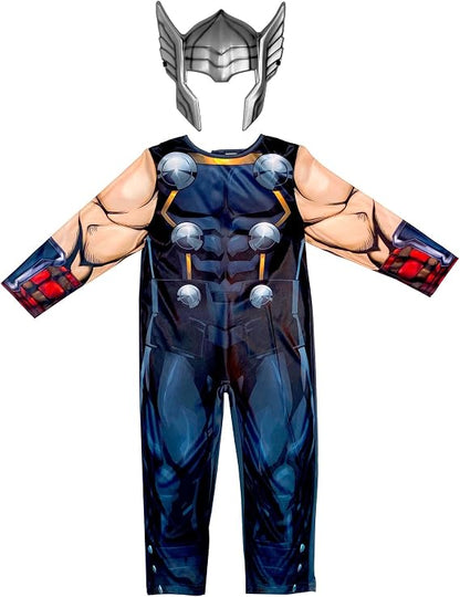 Marvel Avengers Thor Classic Costume for Kids Superhero Fancy Dress Outfit, 7- 8 Years