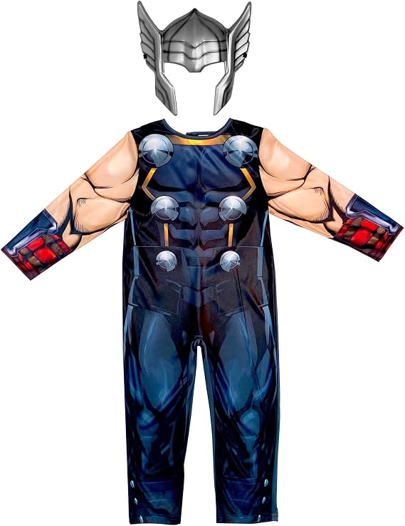 Marvel Avengers Thor Classic Costume for Kids - Superhero Fancy Dress Outfit, 3-4 Years