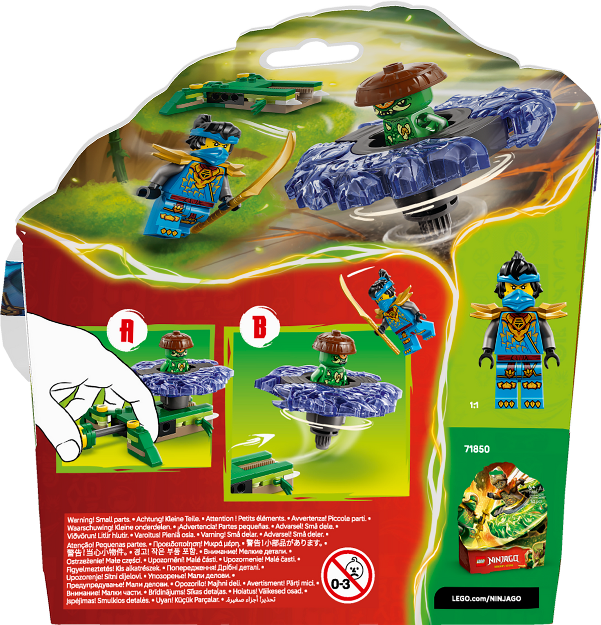Lego Ninjago Nya Vs Mutation Monster Spinner