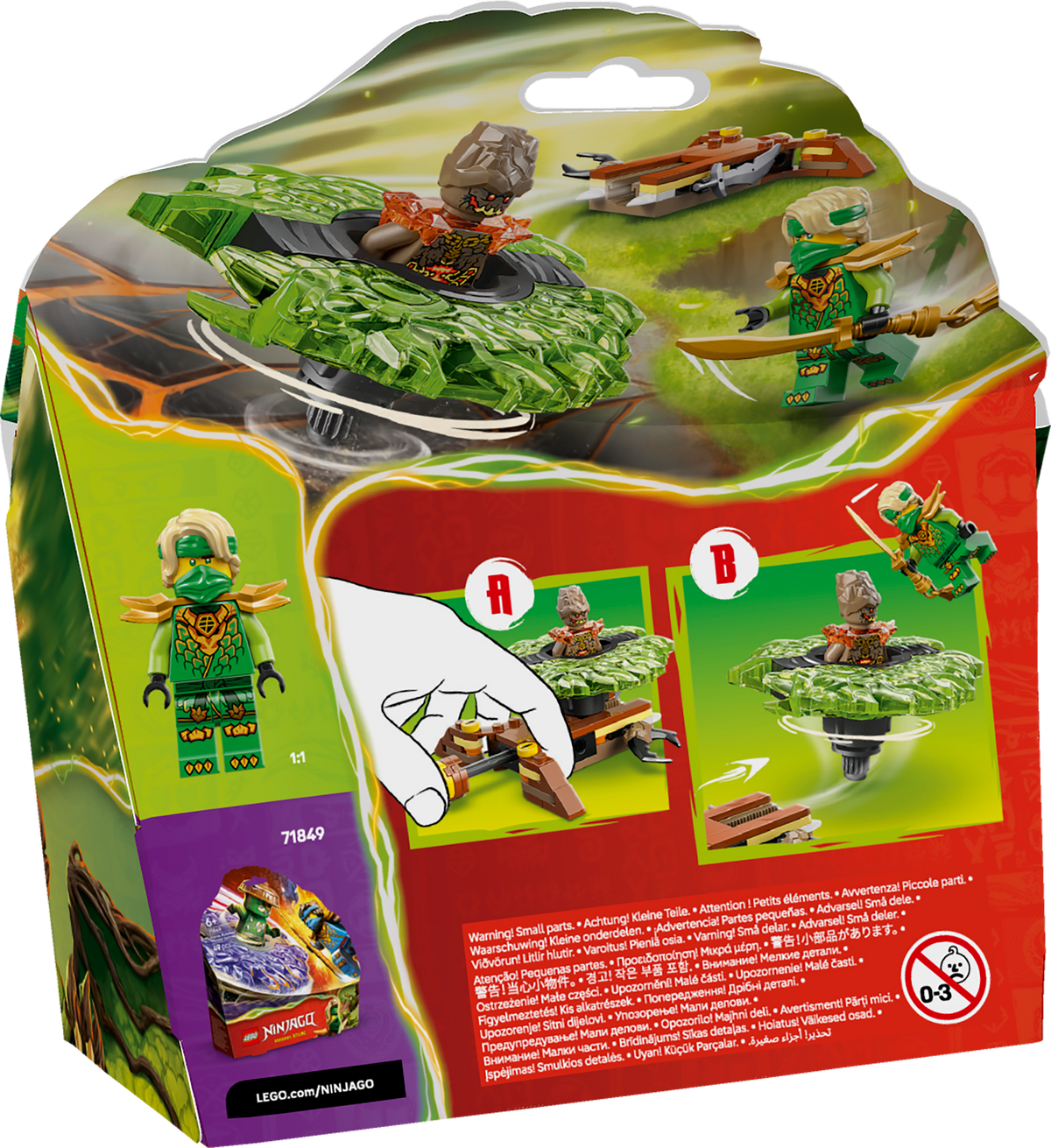 Lego Ninjago Lloyd Vs Earth Monster Spinner