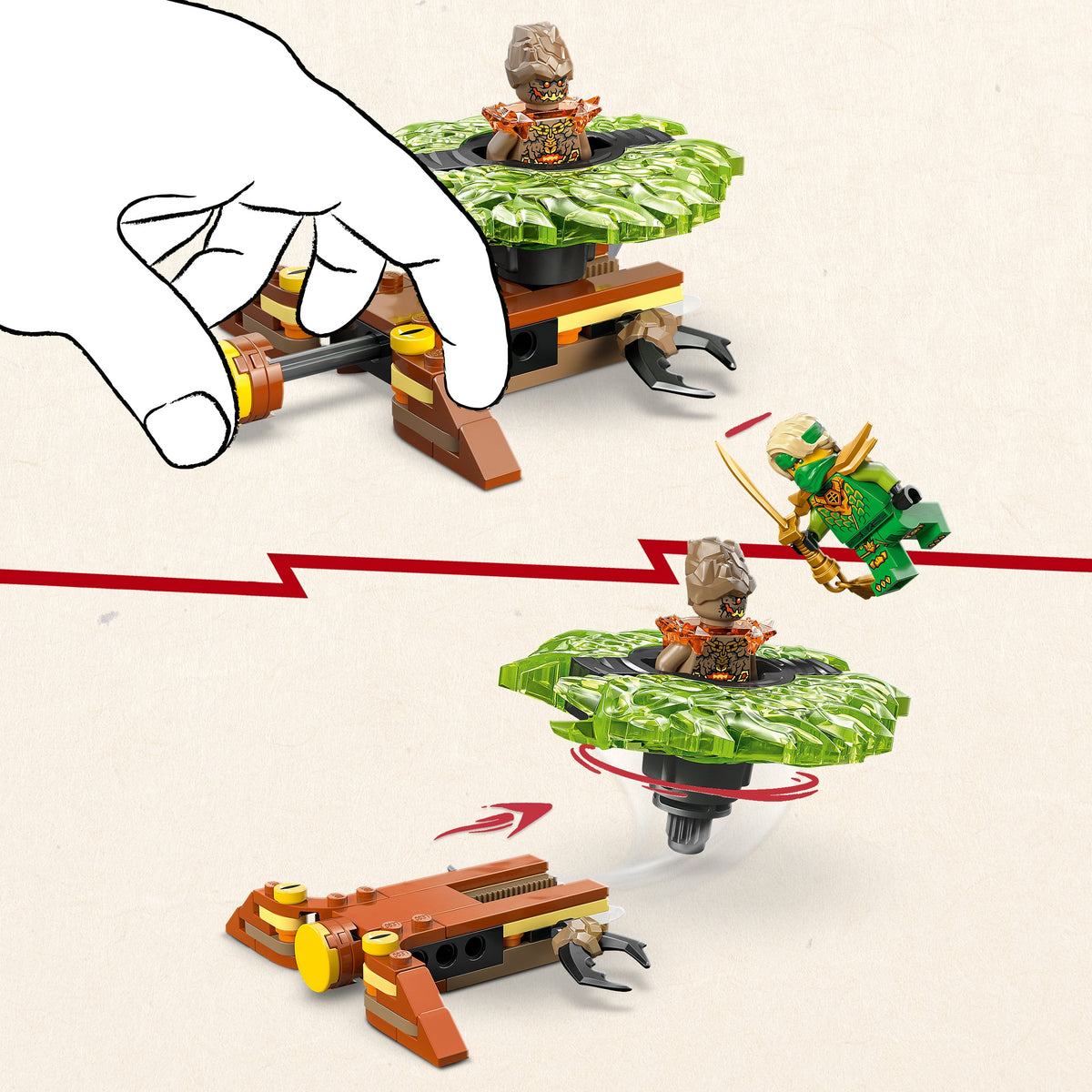 Lego Ninjago Lloyd Vs Earth Monster Spinner
