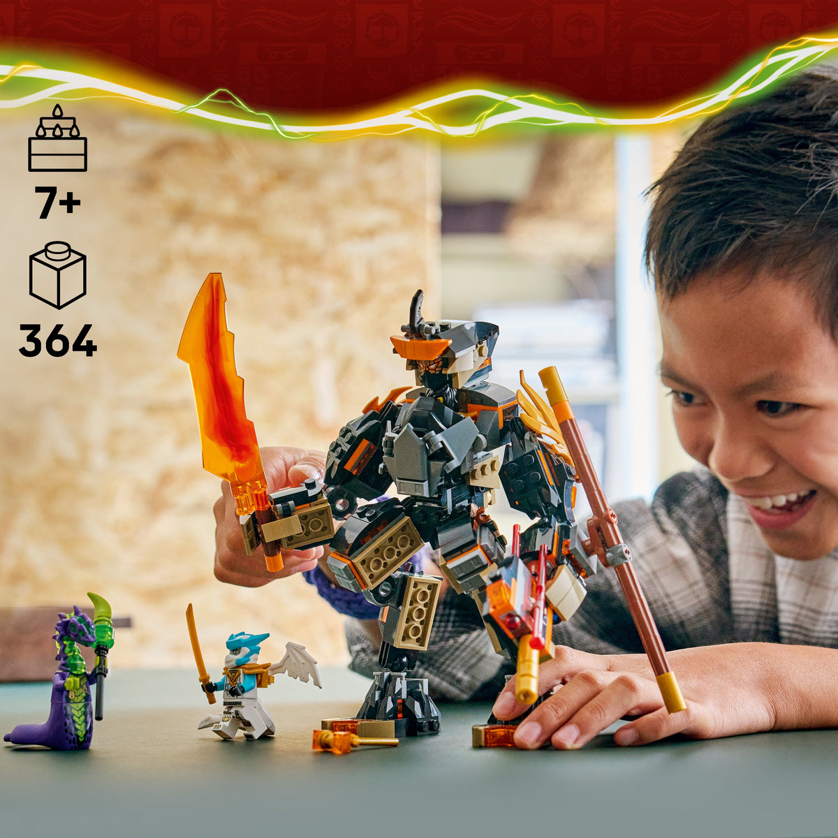 Lego Ninjago Coles Mission Mech & Dragon