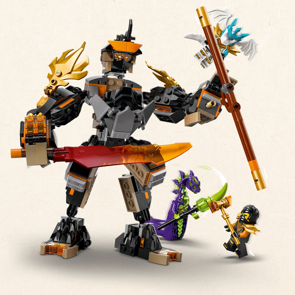 Lego Ninjago Coles Mission Mech & Dragon