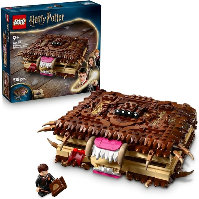 LEGO Harry Potter Chomping Monster Book Building Toy for Kids 9+