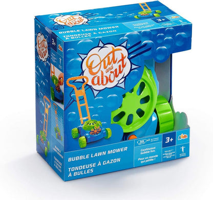 Addo Out and About Bubble Lawn Mower - Push Along Motorized Bubble Machine with Solution