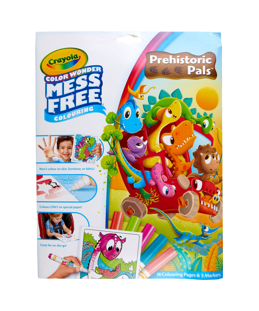 Crayola Color Wonder Foldalope Prehistoric Pals Mess-Free Coloring Set for Kids