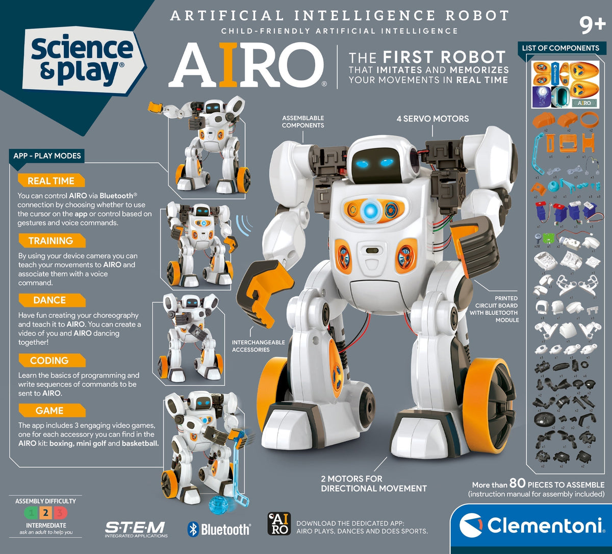 Clementoni Airo Artificial Intel Robotb
