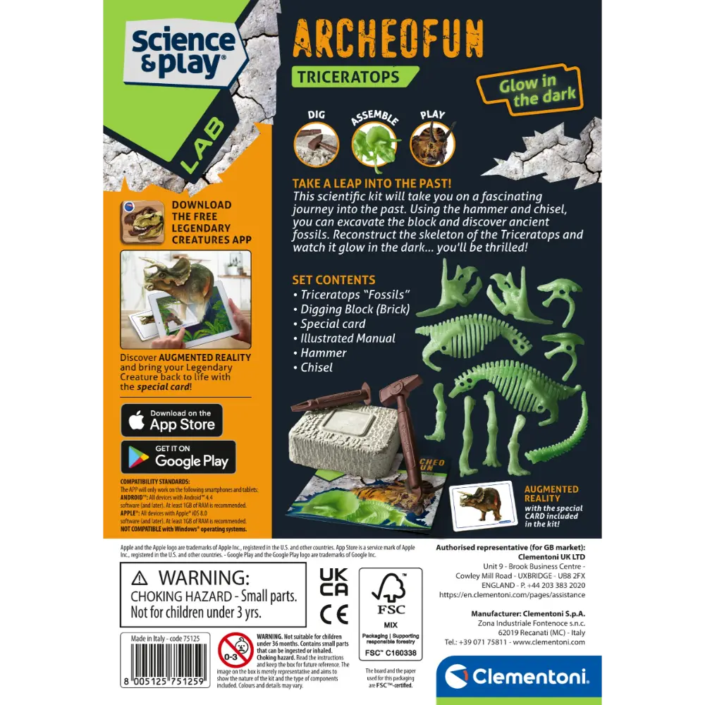 Clementoni Archeofun Triceratop