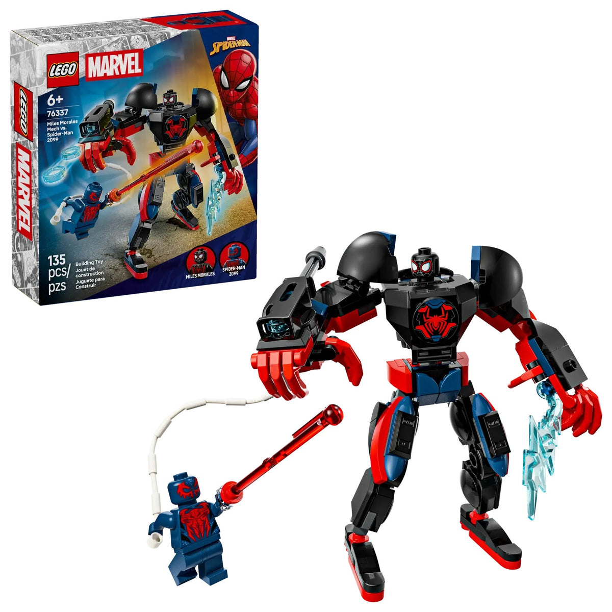 Lego Marvel Miles Morales Mech Vs Spiderman