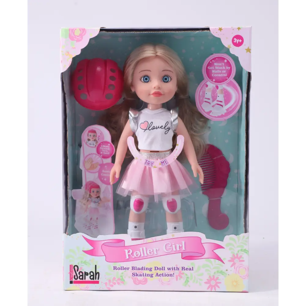 Sarah Creation 14 Inch Skate Doll Battery-Operated