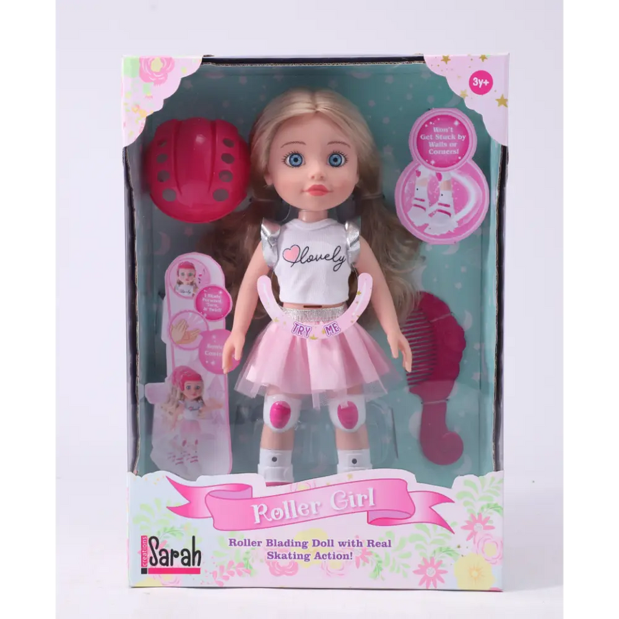 Sarah Creation 14 Inch Skate Doll Battery-Operated