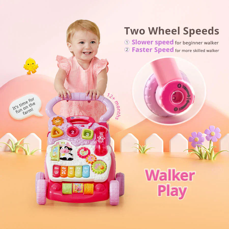 VTech Baby Walker Pink Battery Operated