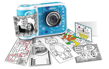 VTech KidiZoom PrintCam Instant Print Camera for Kids - Blue