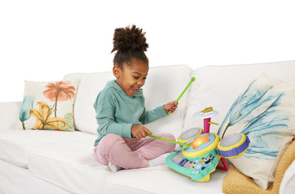 VTech Bluey Hooray Drum Set Interactive Musical Toy
