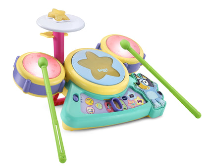 VTech Bluey Hooray Drum Set Interactive Musical Toy
