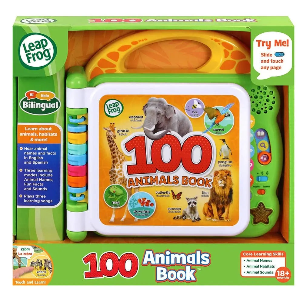 Leapfrog 100 Animals Book French & English