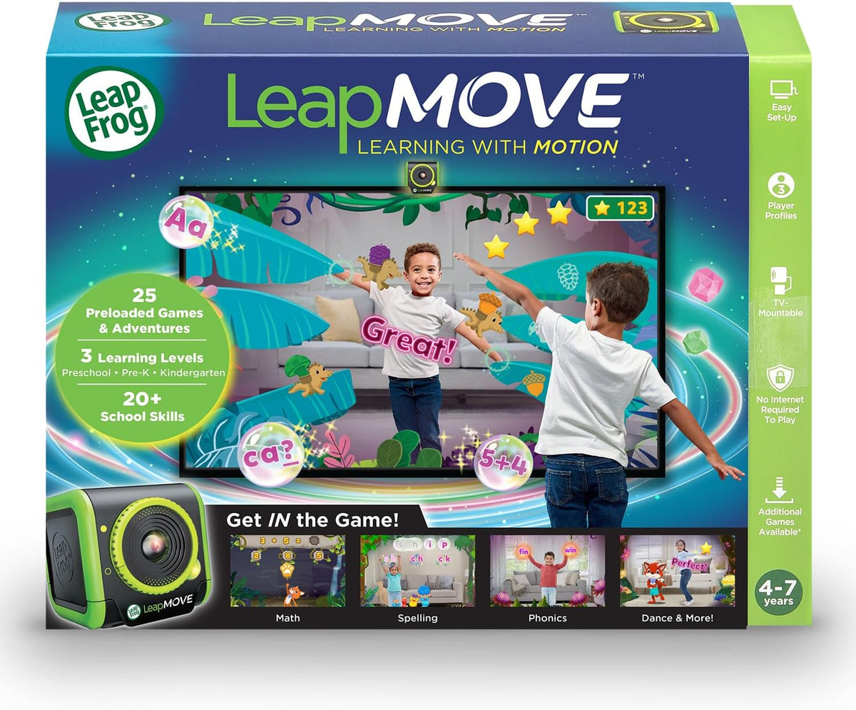 LeapFrog LeapMove Active Learning Video Game for Kids 4-7 Years