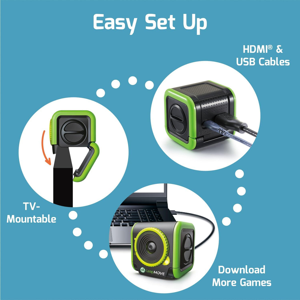 LeapFrog LeapMove Active Learning Video Game for Kids 4-7 Years