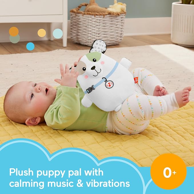 Fisher-Price Calming Vibes Puppy Baby Soother Toy