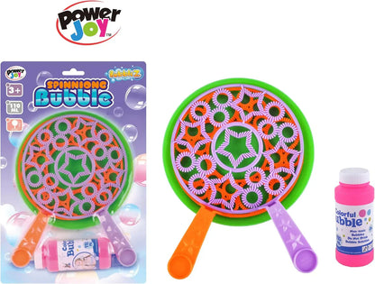 Power Joy Spinning Bubble Toy for Kids