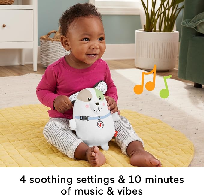 Fisher-Price Calming Vibes Puppy Baby Soother Toy