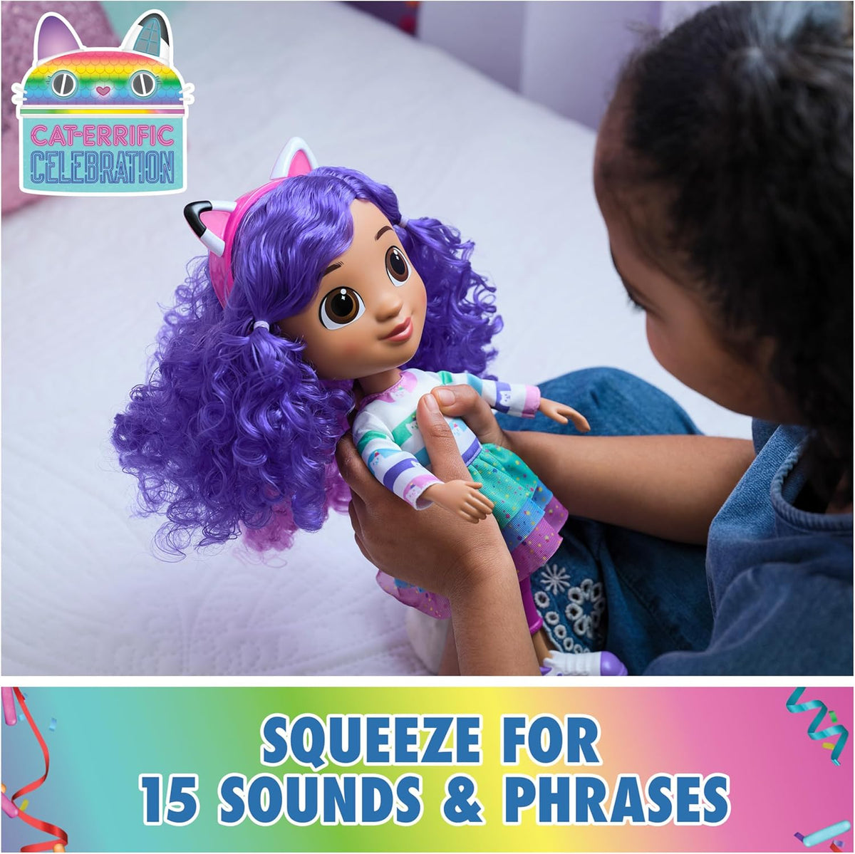 Gabby's Dollhouse, Sing & Celebrate Gabby Girl Doll 30cm