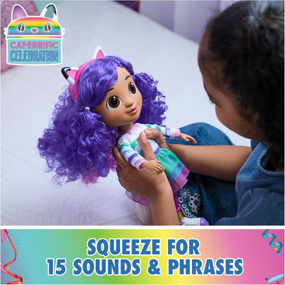 Gabby's Dollhouse, Sing & Celebrate Gabby Girl Doll 30cm