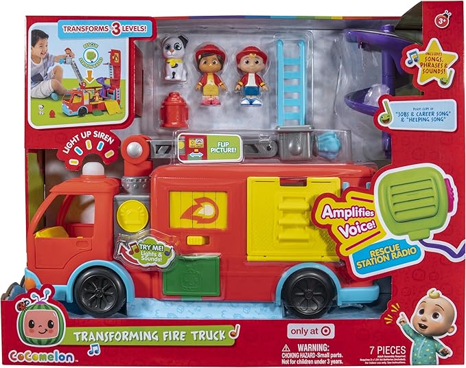 CoComelon Deluxe Transforming Firetruck Toddlers & Preschool