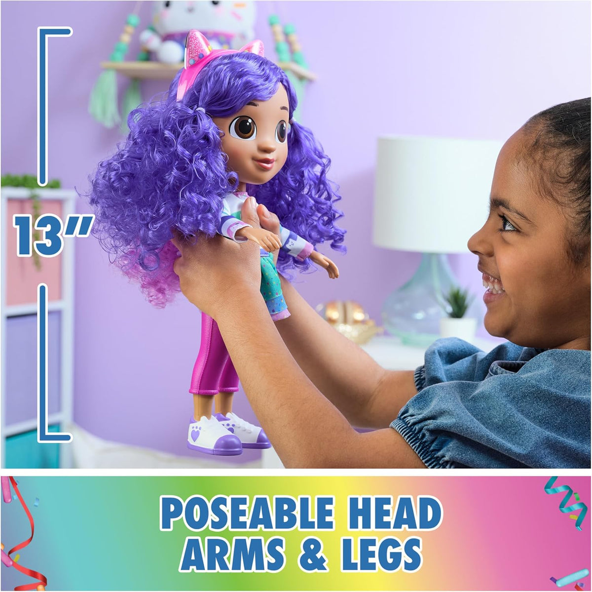 Gabby's Dollhouse, Sing & Celebrate Gabby Girl Doll 30cm
