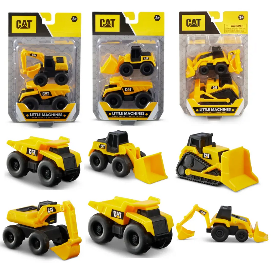 Cat Mini Machines 3 Inch 2-Piece in 1 Pack Assortment