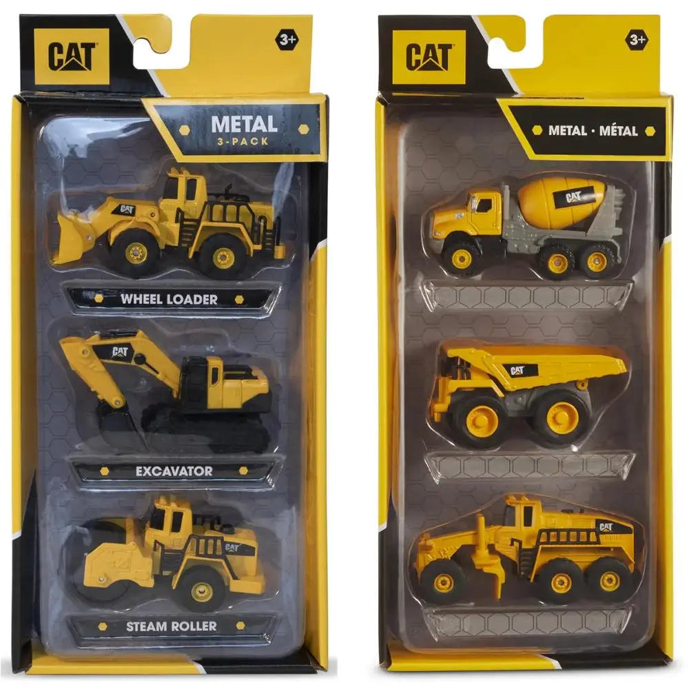 CAT Die-Cast Metal 4-Inch 3 Pack Assortment