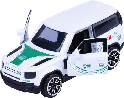 Majorette Dubai Police Die-Cast Deluxe Land Rover 1:64