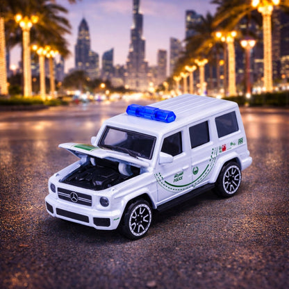 Majorette Dubai Police Mercedes-AMG G 63 1:64 Scale Die-Cast Collectible Toy for Kids