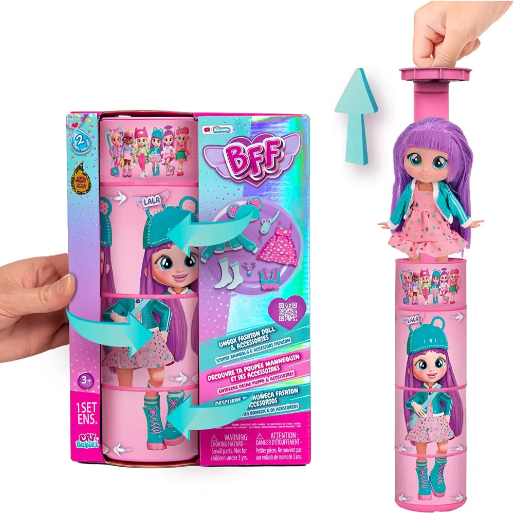 Cry Babies BFF Doll Lala 8 Inch