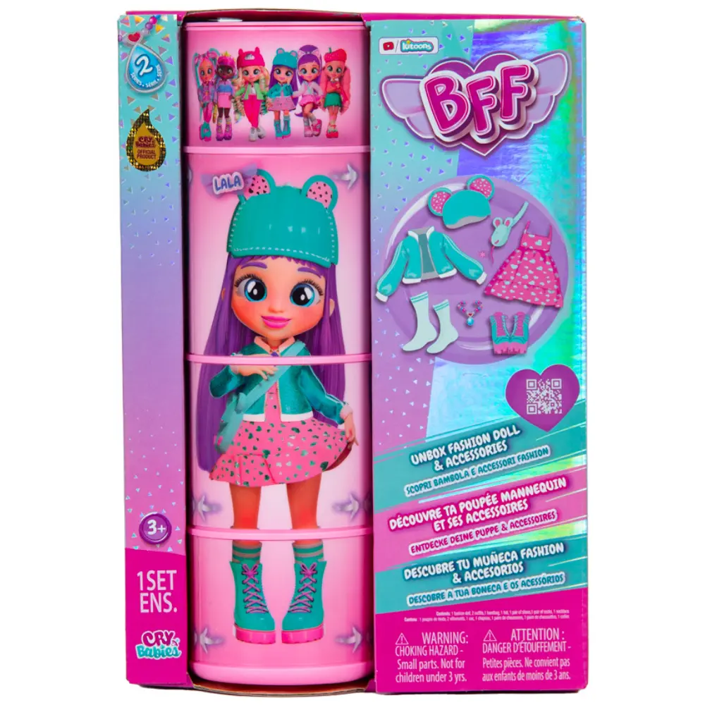 Cry Babies BFF Doll Lala 8 Inch