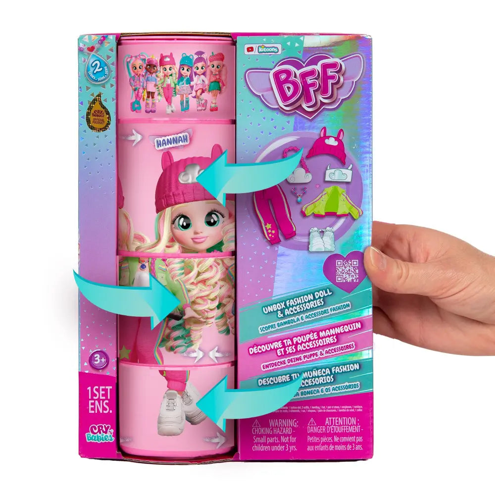 Cry Babies BFF Doll Hanna 8 Inch