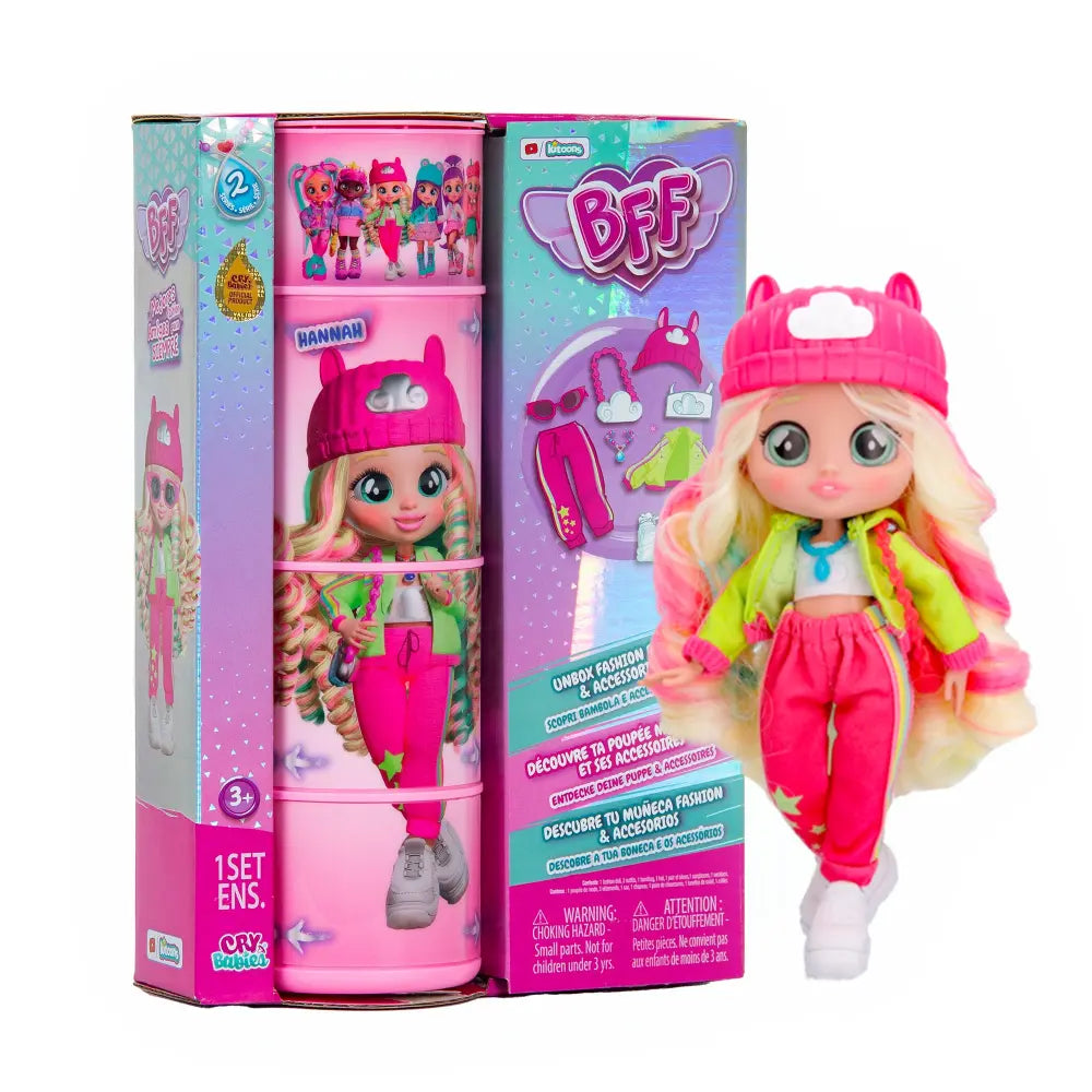 Cry Babies BFF Doll Hanna 8 Inch