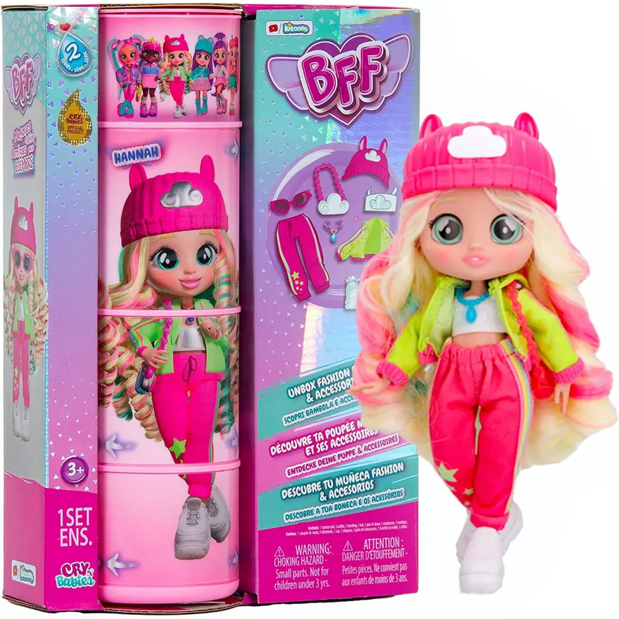 Cry Babies BFF Doll Hanna 8 Inch