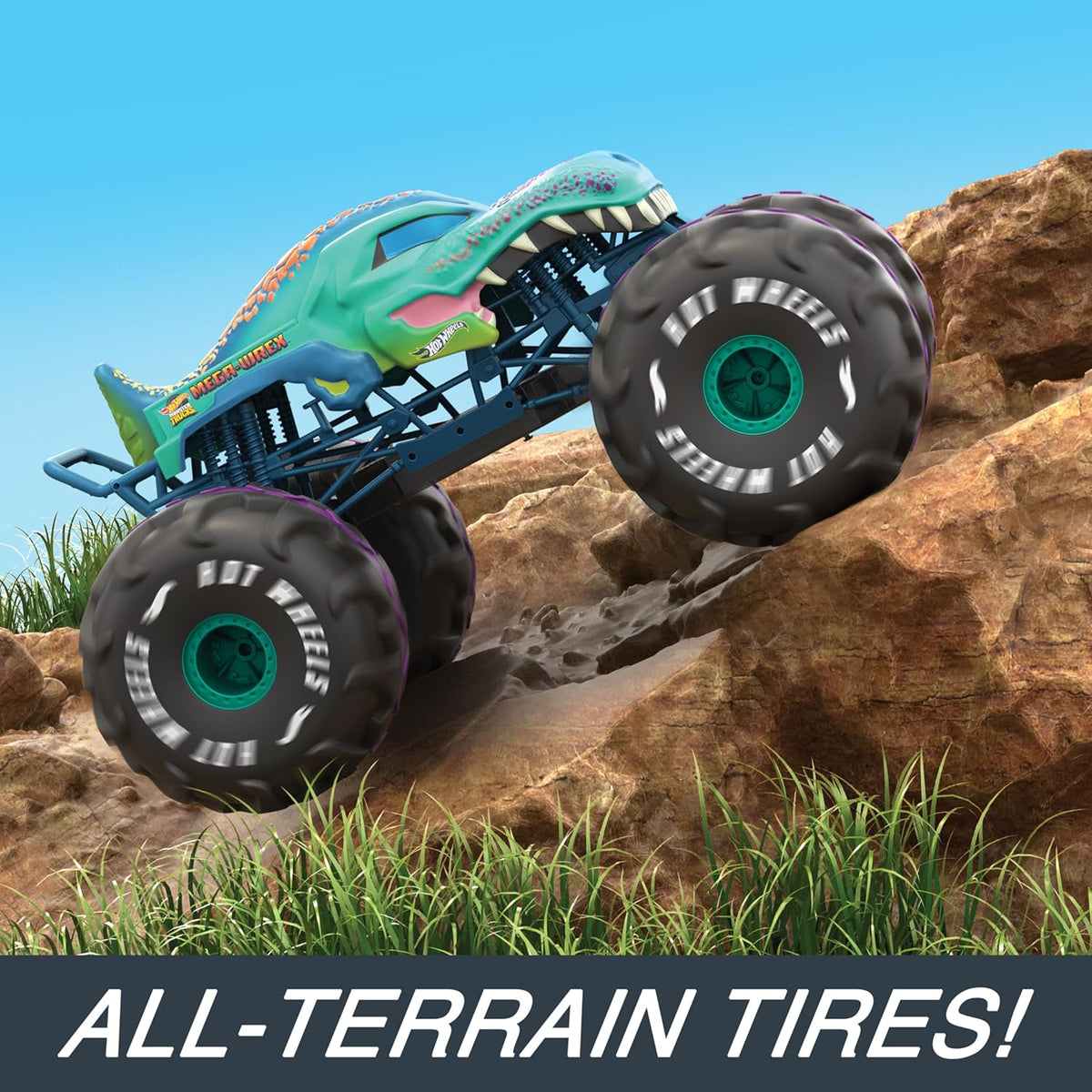 Hot Wheels RC 1:6 Monster Trucks Mega Battery Operated