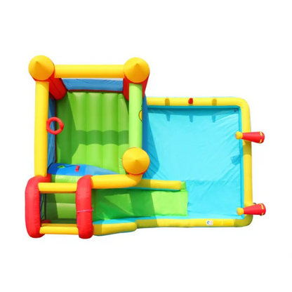 Happy Hop Jump & Splash Double Blaster Inflatable Water Slide for Kids - 400x300x220cm