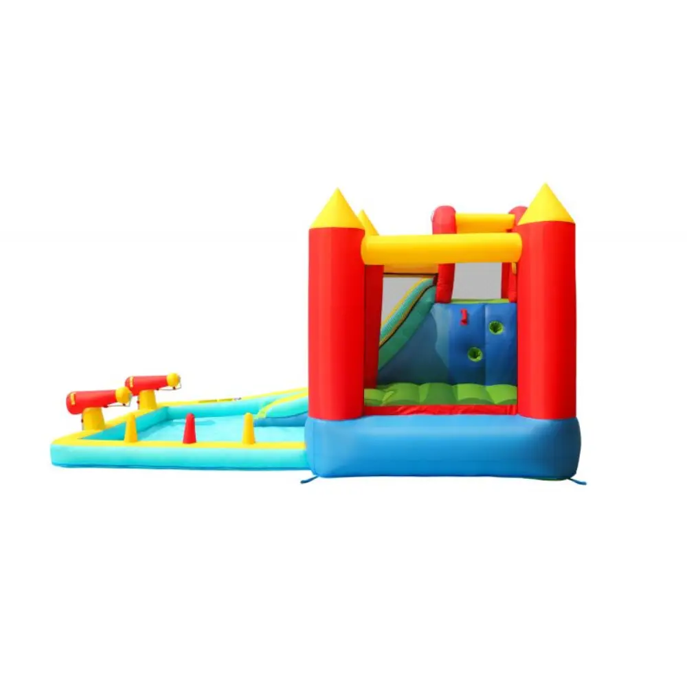 Happy Hop Jump & Splash Double Blaster Inflatable Water Slide for Kids - 400x300x220cm