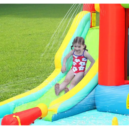 Happy Hop Jump & Splash Double Blaster Inflatable Water Slide for Kids - 400x300x220cm