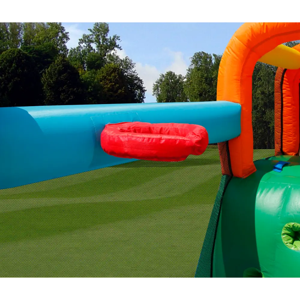 Happy Hop The Oasis 7-in-1 Inflatable Water Slide for Kids - 430x375x205cm