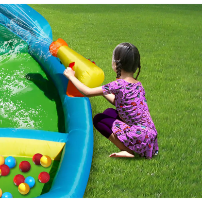 Happy Hop The Oasis 7-in-1 Inflatable Water Slide for Kids - 430x375x205cm