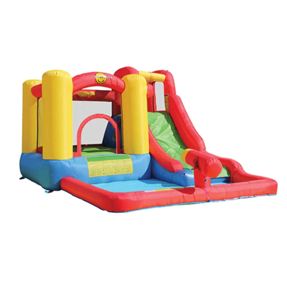 Happy Hop Inflatable Jump & Splash Cannon Water Slide for Kids - 350x280x190cm