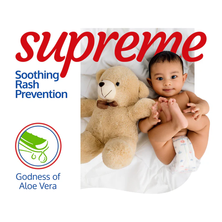LuvLap Supreme Baby Diaper Pants XL (12-17 kg) - Ultra Absorbent, Soft & Leak Protection, 14-Piece