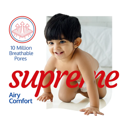 LuvLap Supreme Baby Diaper Pants XL (12-17 kg) - Ultra Absorbent, Soft & Leak Protection, 14-Piece
