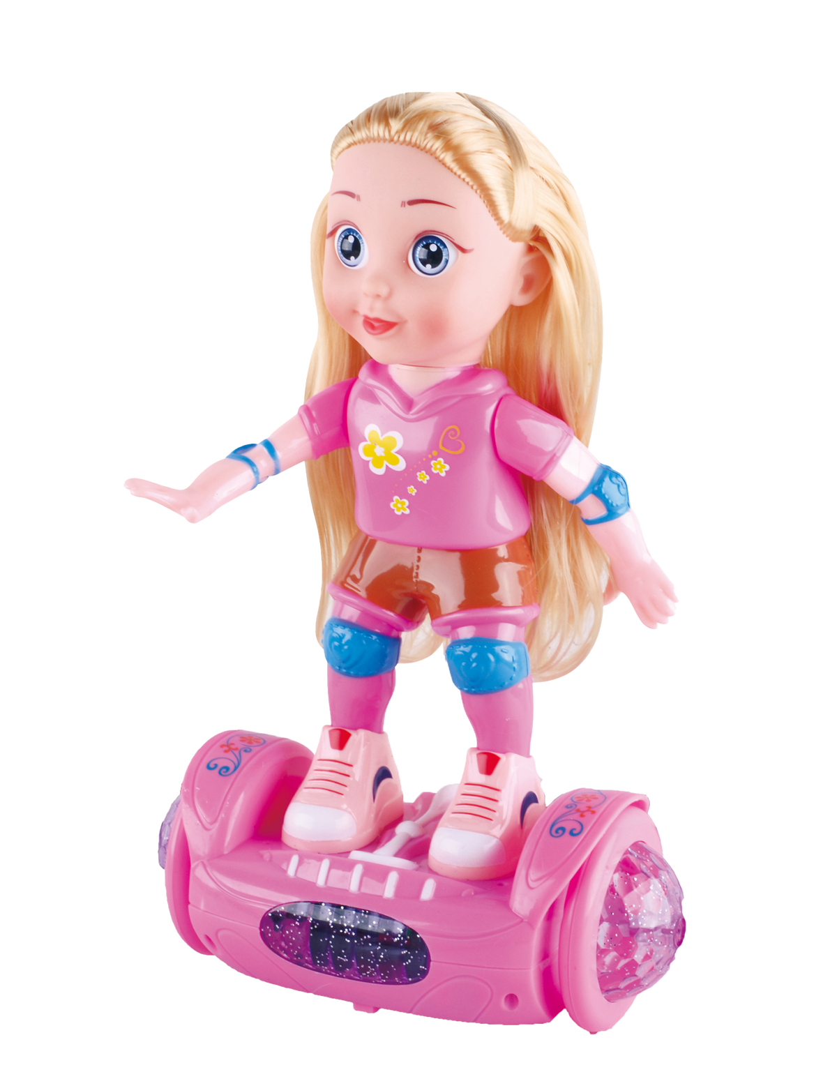 Power Joy Leila Scooter Doll 28cm with Light & Music Fashion Doll Scooter Playset