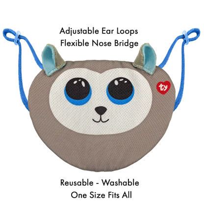 TY Mask Husky Slush Gray Woc